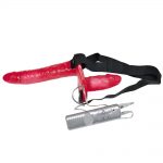 Red Double Strap on, με δόνηση τριών ταχυτήτων - Image 2