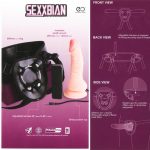 SEXXBIAN Strap-on-Vibrator, 19 cm - Image 3